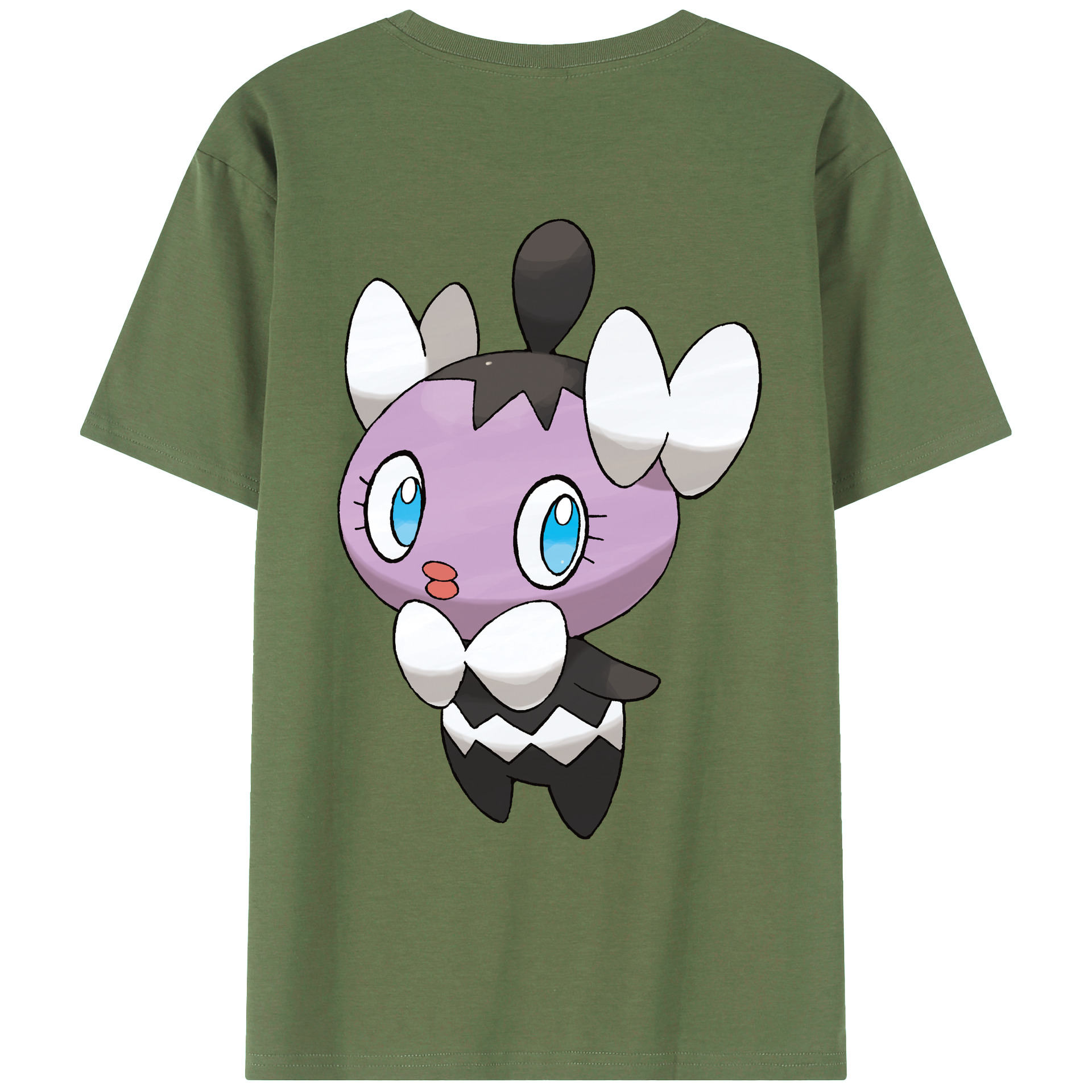 （画像用） ポケットモンスター Pokémon 綿100％ メンズ半袖Tシャツ（バックプリント） 通気性